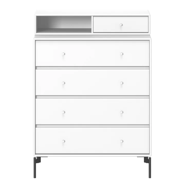 Keep Chest of drawers with legs from Montana in new white