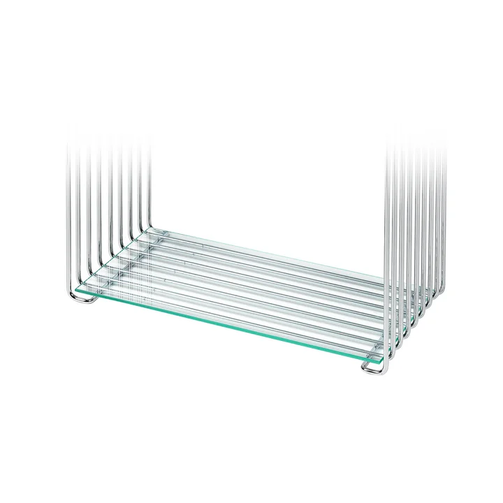 Shelf for Panton Wire 18,8 cm from Montana in clear glass