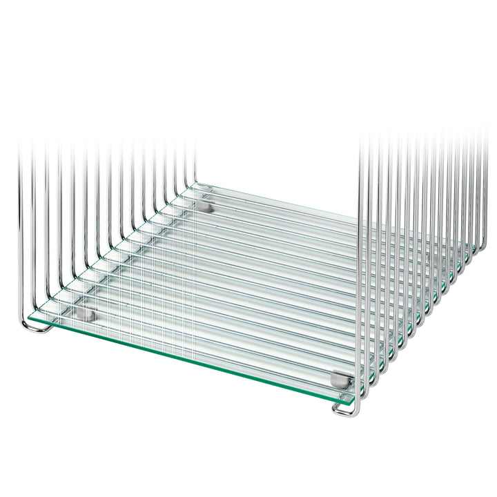Shelf for Panton Wire 34,8 cm from Montana in clear glass