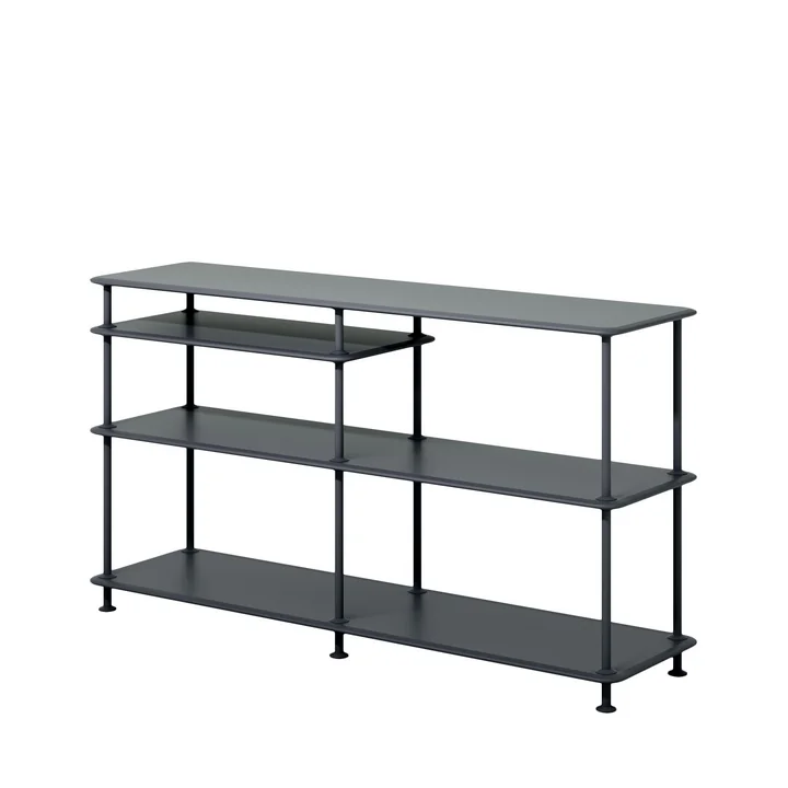 Free shelving system with clipboard 75,8 x 138,4 cm from Montana in black