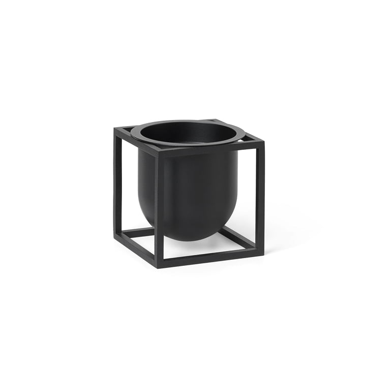 Kubus Flowerpot 10 by Lassen in black