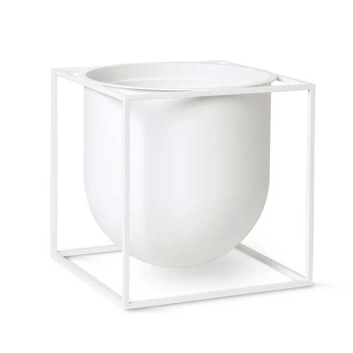 Cube Flowerpot 23 from Audo in white
