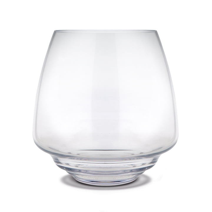 Flow Block candle holder Ø 18,5 cm from Holmegaard in clear