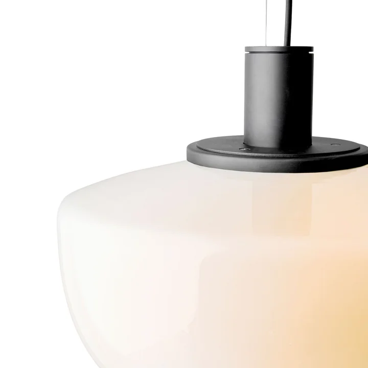 Bench pendant light Audo with opal glass