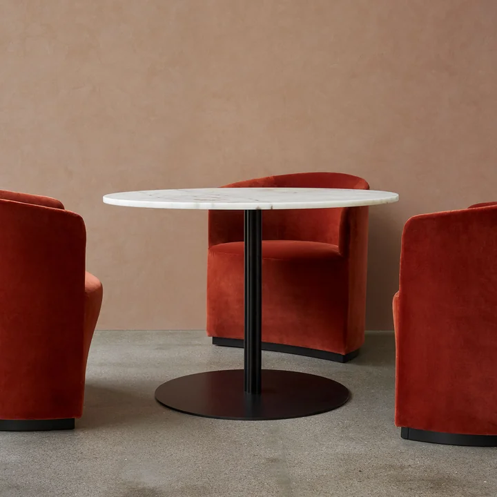 Harbour Column Bistro Table and Tearoom Club Chair from Audo in combination