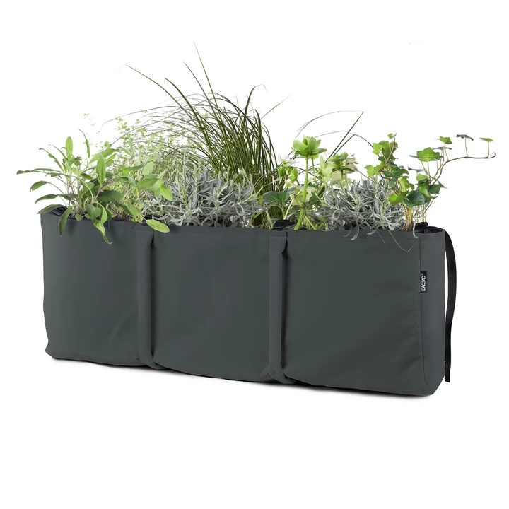 Hanging Window Box Plant bag 3, 25 l from Bacsac in asphalt