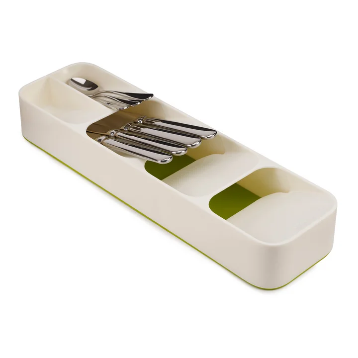 DrawerStore Cutlery tray small from Joseph Joseph in white / green