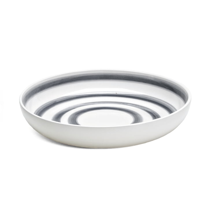 Omaggio Serving dish Ø 30 cm from Kähler Design in granite grey / white