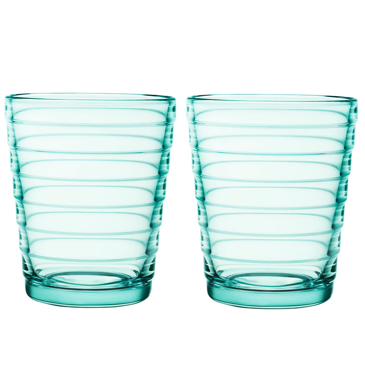 Iittala Aino Aalto Tumbler 11 oz Water Green - Set of 2