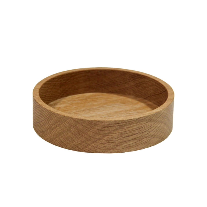 Wood Box Circle Ø 11 x H 3 cm from LindDNA in oak natural
