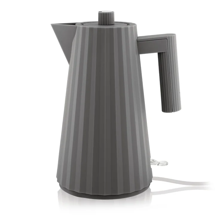 Plissé kettle 1,7 l from Alessi in grey