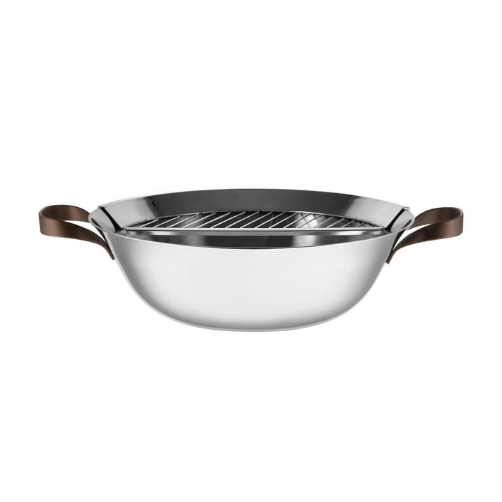 Edo Wok by Alessi made of stainless steel