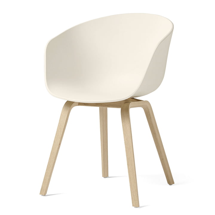 About A Chair AAC 22 from Hay in oak matt lacquered / cream white
