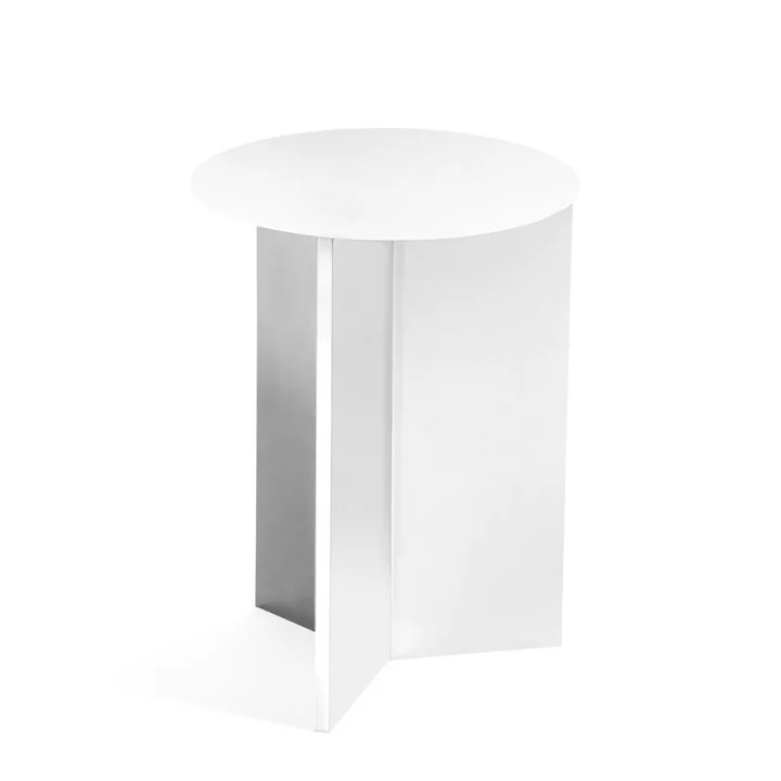 Slit Table High, Ø 35 x 47 cm from HAY in white