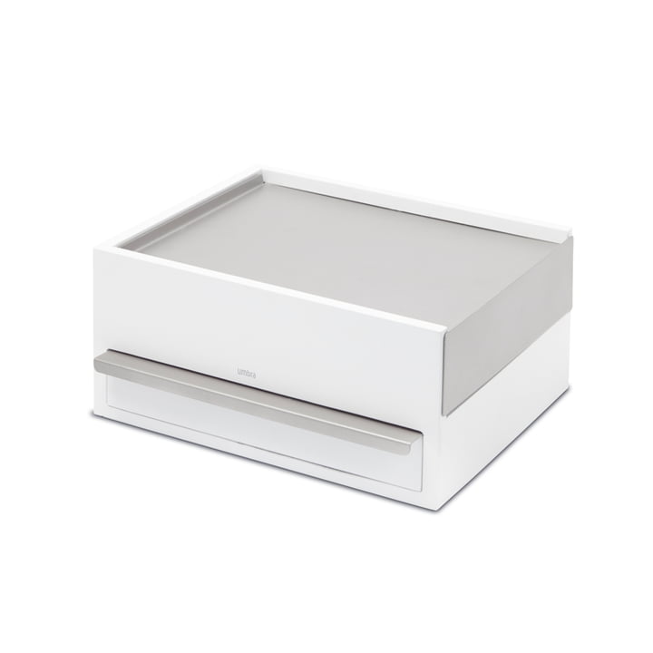 Stowit jewelry box from Umbra in beech white / light grey