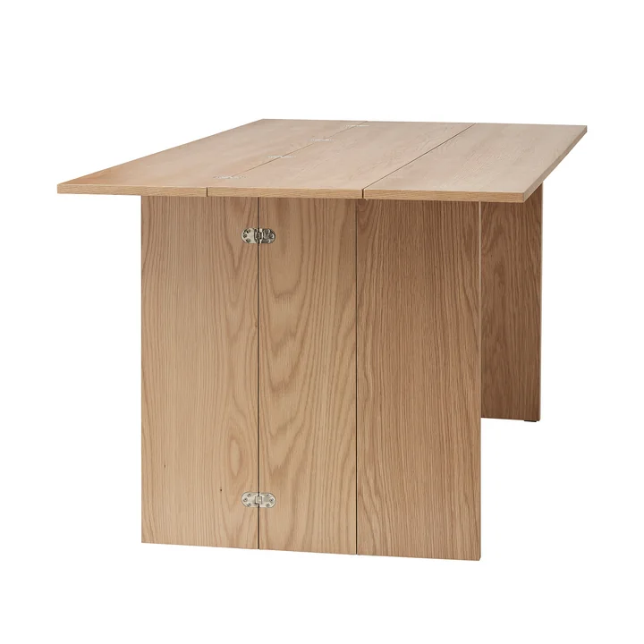 Flip Table, 3-fold folding from Design House Stockholm in oak - Folding 1