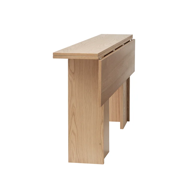Flip Table, 3-fold folding in oak Design House Stockholm - Folding 3