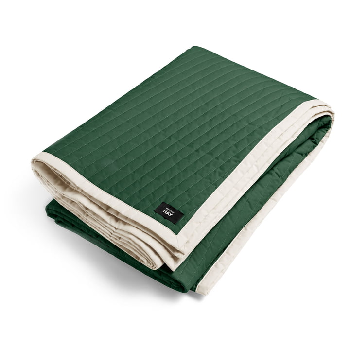 Bias bedspread from Hay in forest green
