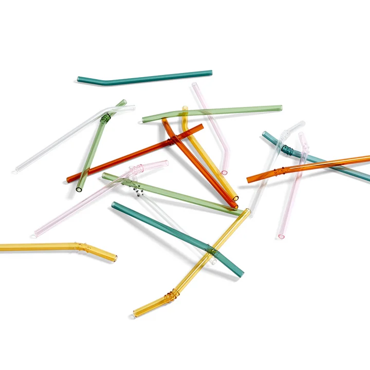 Sip Glass drinking straws from HAY