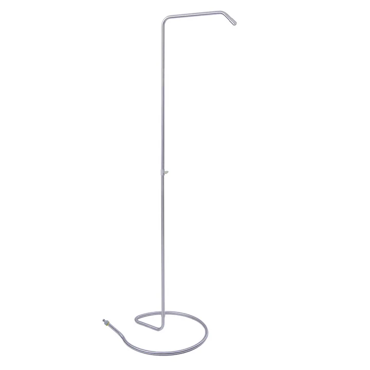 Serpentine garden shower in stainless steel by Weltevree