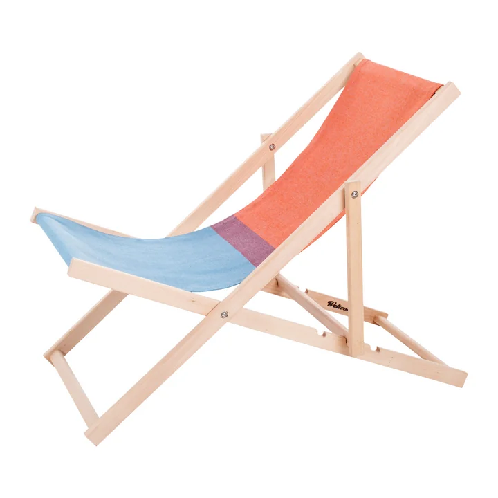 Beach Chair in red / blue by Weltevree 