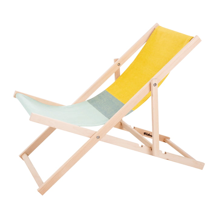 Beach Chair in green / yellow by Weltevree 