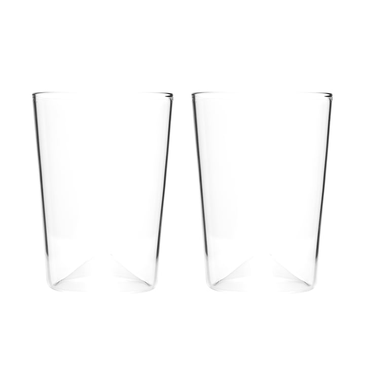 Rien drinking glass Ø 81 x H 110 mm (set of 2) by New Tendency