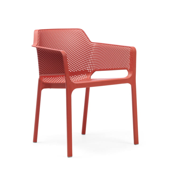 Net armchair from Nardi in coral