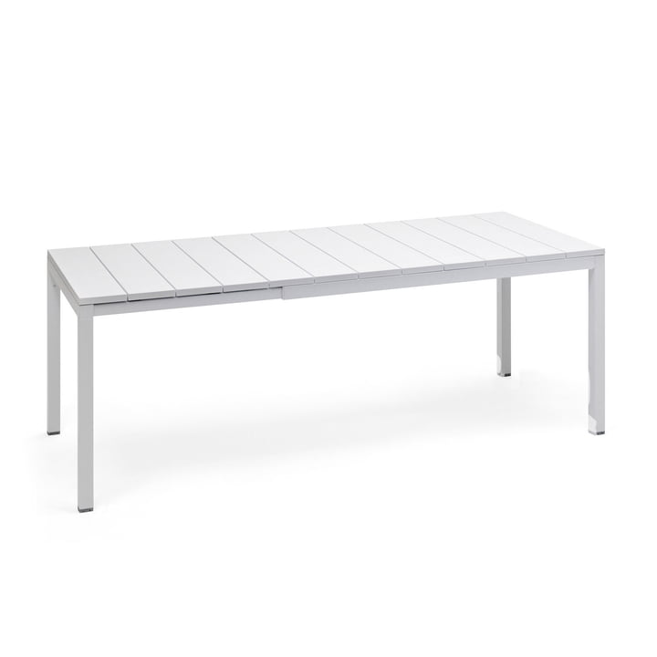 Rio pull-out table 140 in white by Nardi 