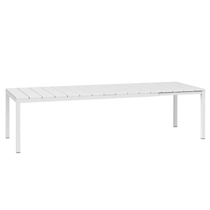 The Rio pull-out table 210 in white by Nardi 