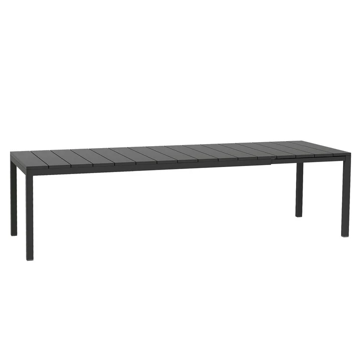 The Rio pull-out table 210 in anthracite by Nardi