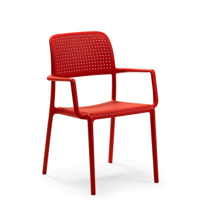 Bora armchair in red by Nardi 