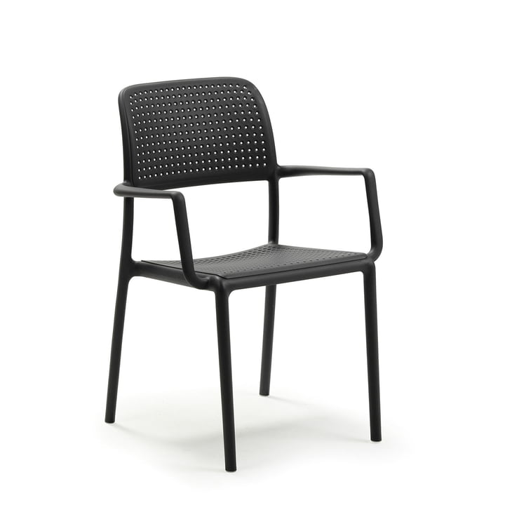 Bora armchair in anthracite by Nardi 