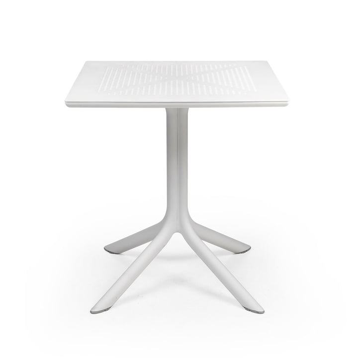 The ClipX 70 table in white by Nardi 