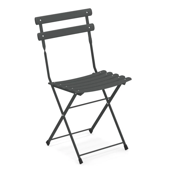 Arc en Ciel folding chair in antique iron by Emu 