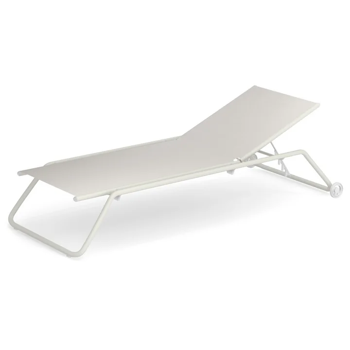 Snooze sunbed in white by Emu