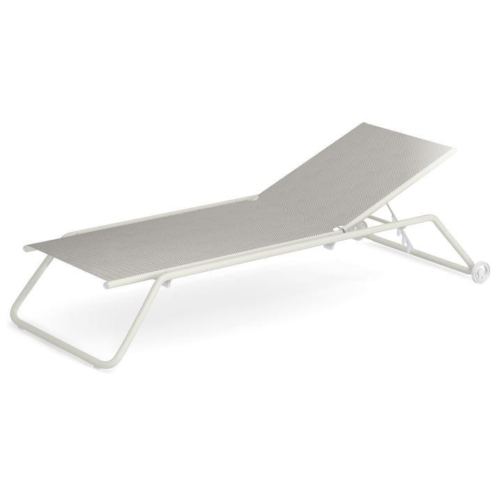 Snooze sunbed in white / ice by Emu