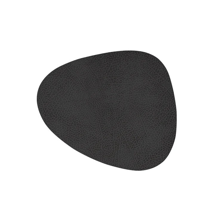 Glasuntersetzer Curve from Lind DNA in Hippo black-anthracite