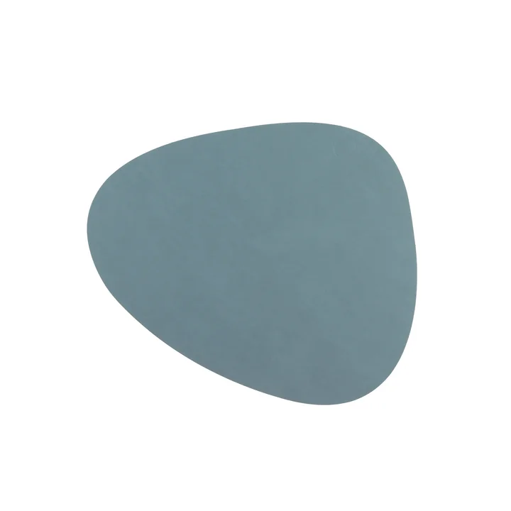 Glasuntersetzer Curve from Lind DNA in Nupo light blue