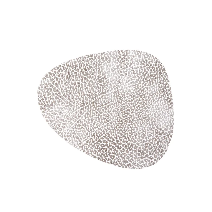 Glasuntersetzer Curve from Lind DNA in Hippo white-grey