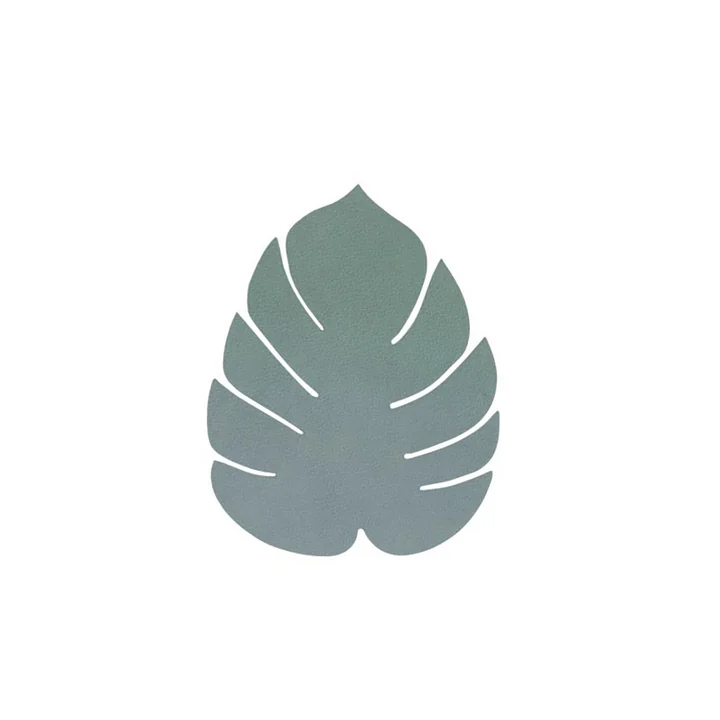 Glass coaster Monstera from Lind DNA in Nupo pastel-green
