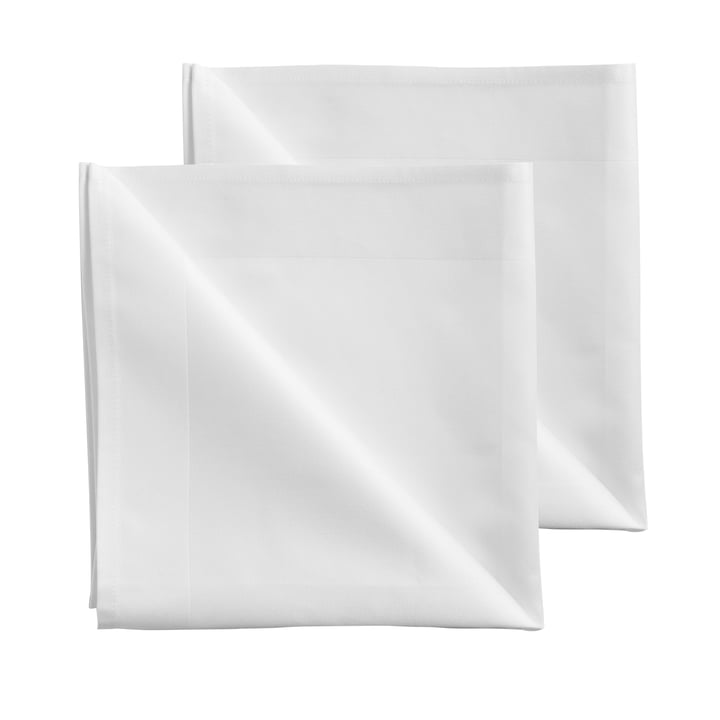 Damask Stoffservietten 50 x 50 cm from Georg Jensen Damask in white (set of 2)
