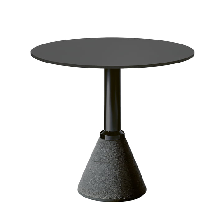 Table One Bistro Ø 79 cm in black / black by Magis