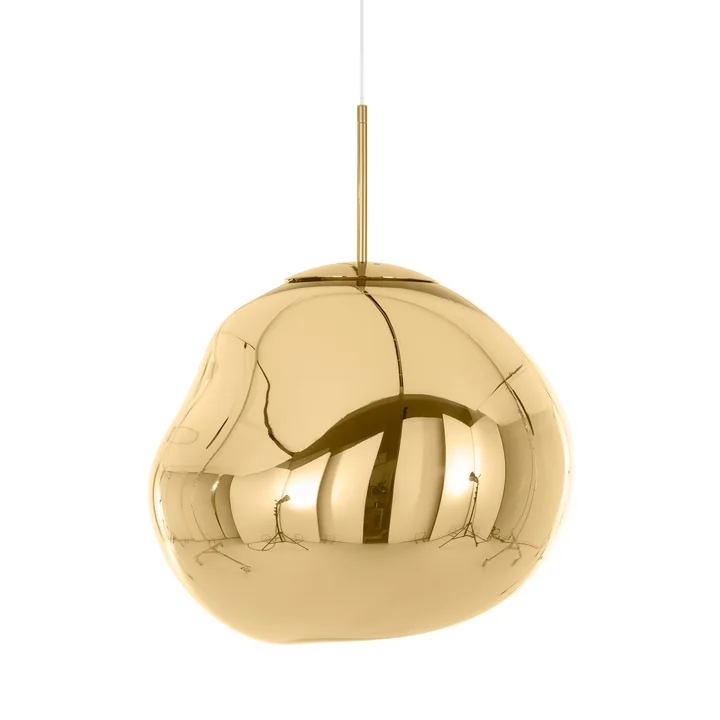 Melt LED pendant light from Tom Dixon in gold