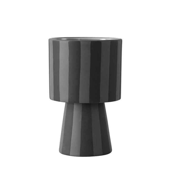 Toppu cachepot Ø 10 x H 15 cm from OYOY in black / grey