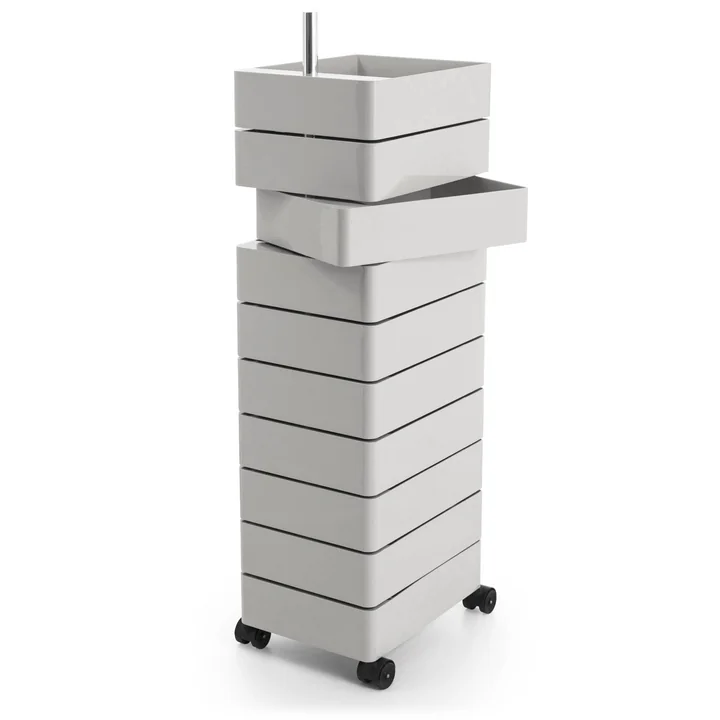 360° Container 10 drawers from Magis in light gray