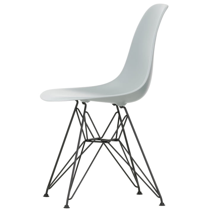 Eames Plastic Side Chair DSR by Vitra in basic dark / light grey