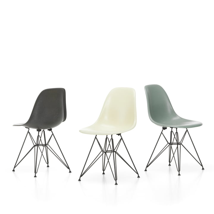 Eames Fiberglass Side Chair DSR by Vitra