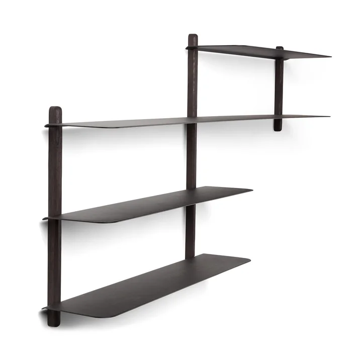Nivo Wall shelf B in black from Gejst