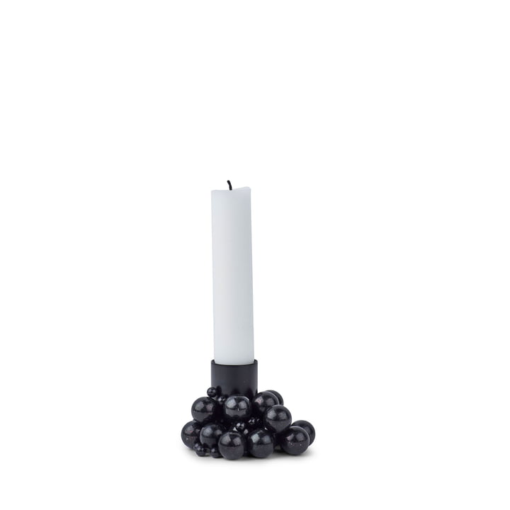 Molekyl candle holder 1 in black by Gejst 